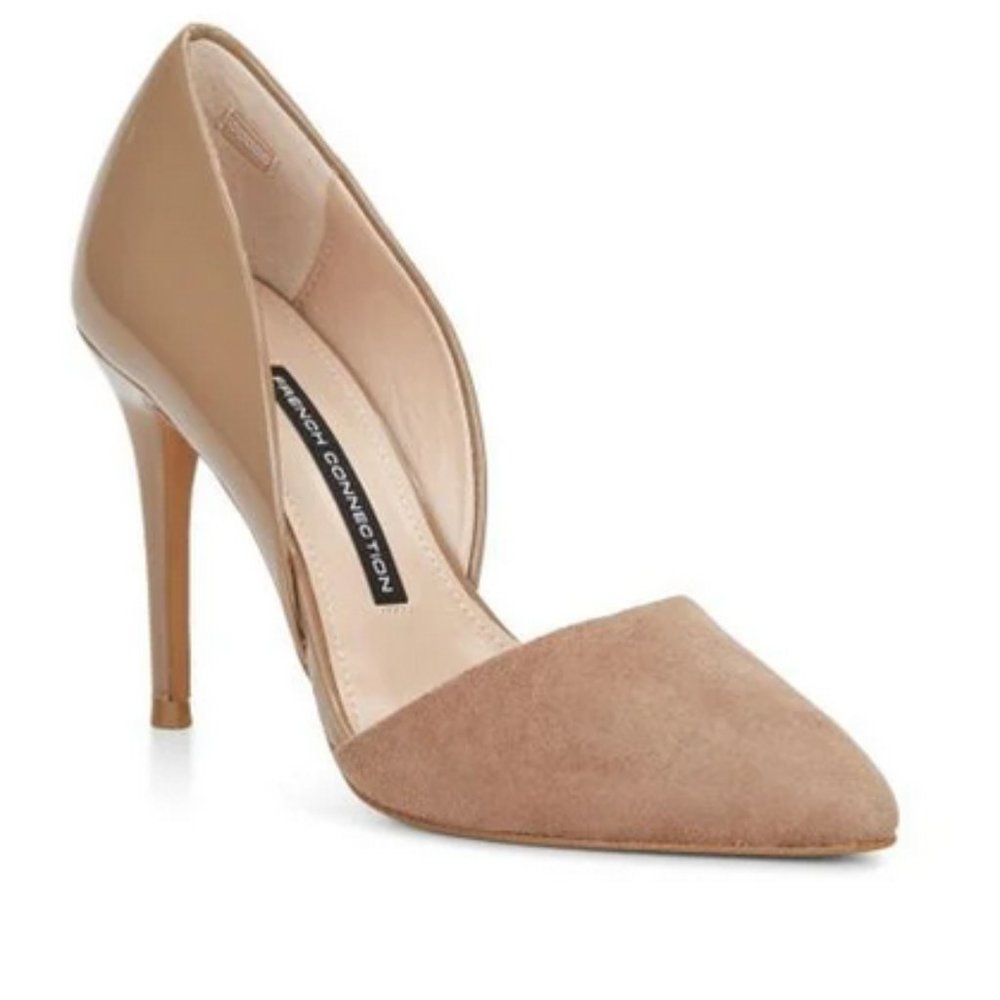 FRENCH CONNECTION  •Elvia• D'Orsay Dress Pump - Hazelwood Leather